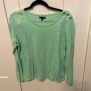 Gap mint colored long sleeve top size XL
